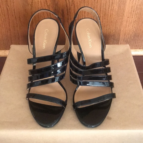 “NEW ARRIVALS”  Brand-new Women’s CALVIN KLEIN tegin strappy dress high heel - Picture 8 of 11